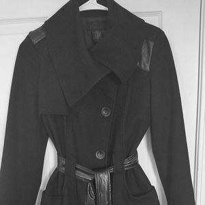 Asymmetrical Belted Coat
